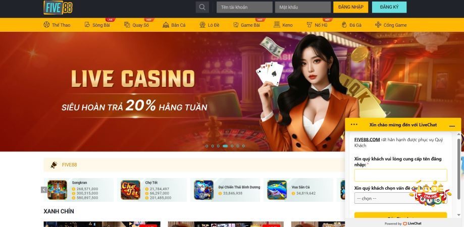 Đánh giá chi tiết cổng game Five88 từ A đến Z cho tân thủ