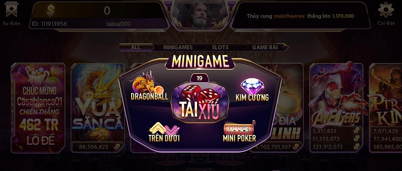 Mini game tỷ lệ nhận lãi siêu cao