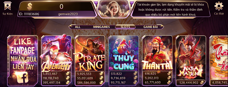 Tham gia slot game trúng jackpot tiền tỷ